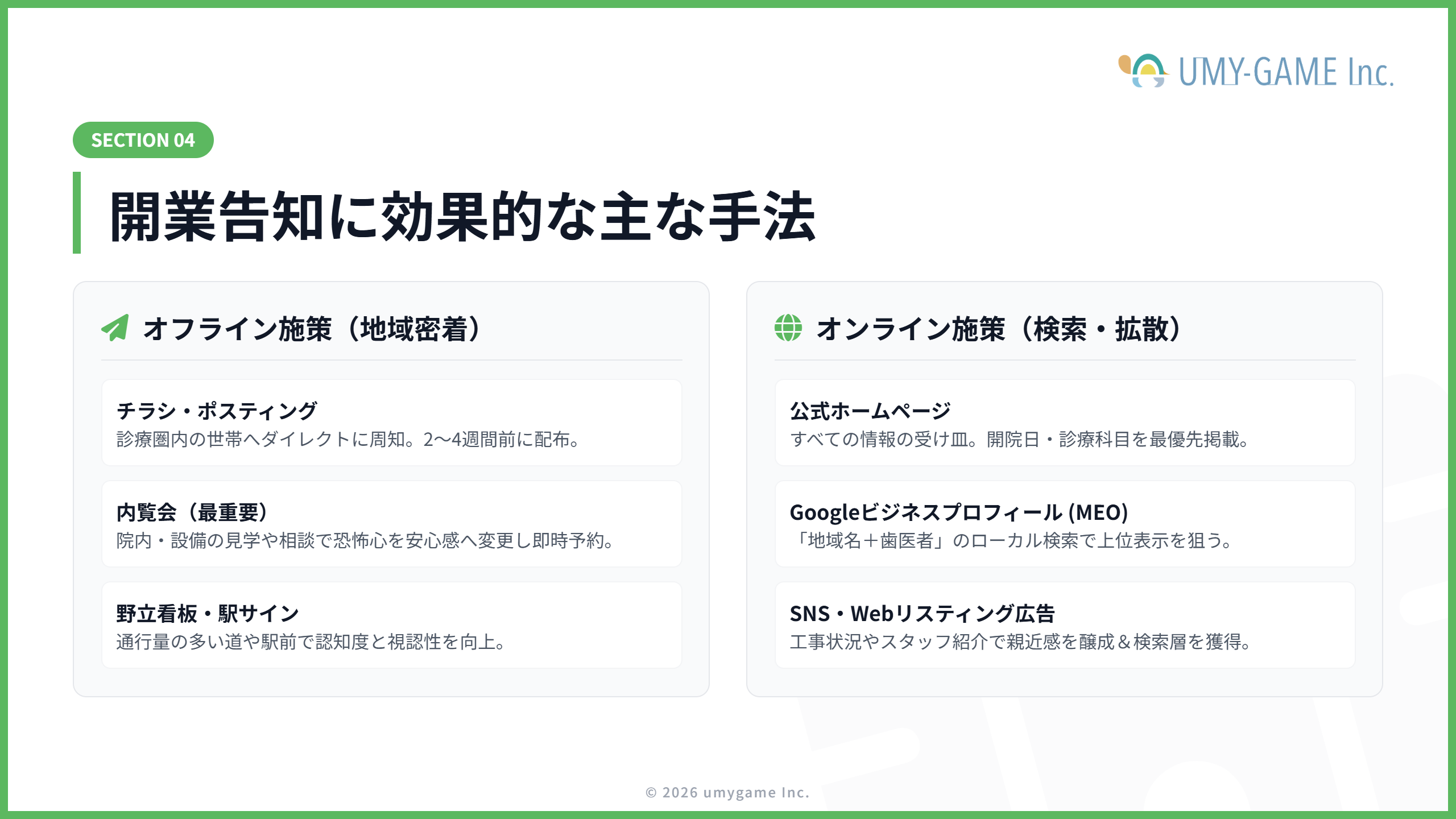 歯科医院の開業を告知する効果的な方法