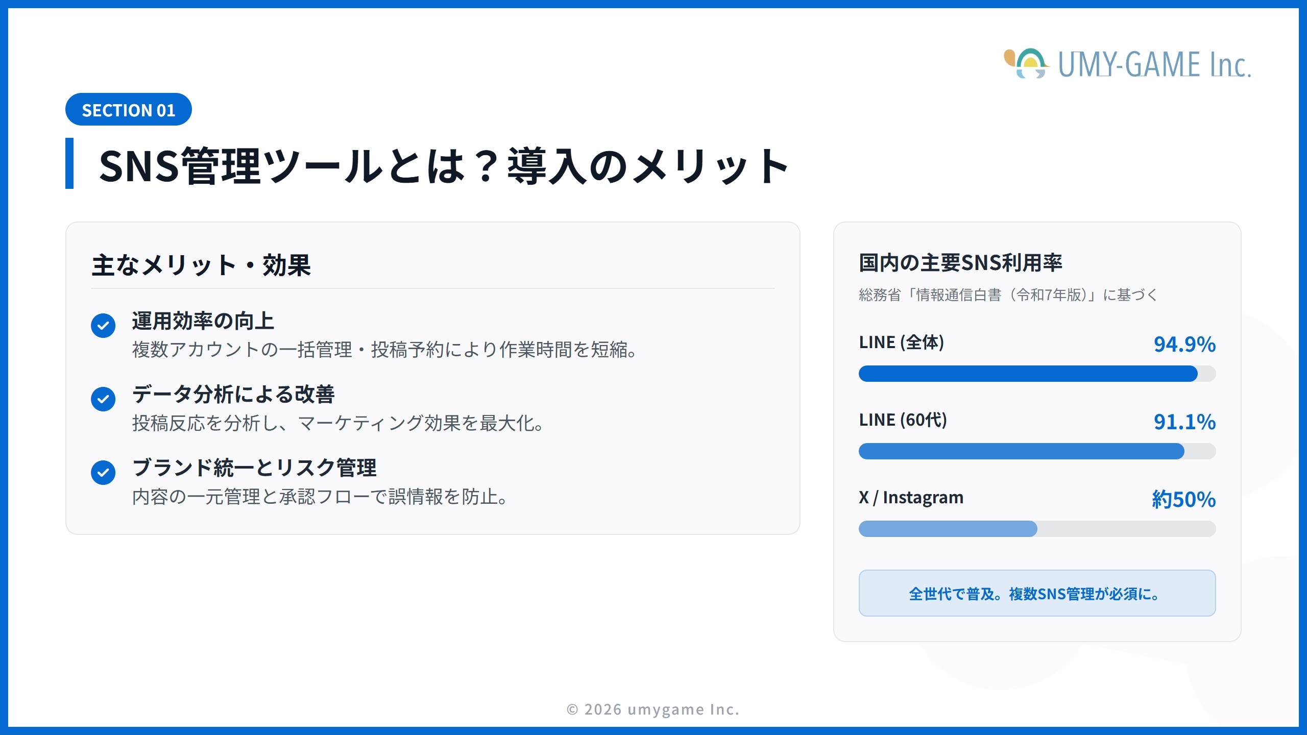 SNS管理ツールとは？導入のメリット