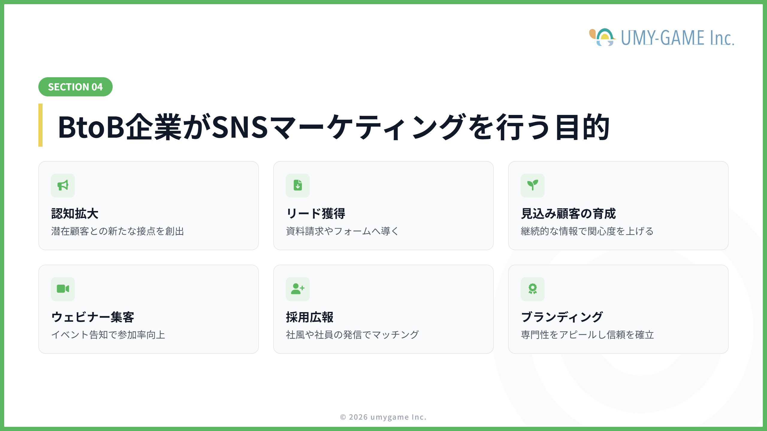 BtoB企業がSNSマーケティングを行う目的