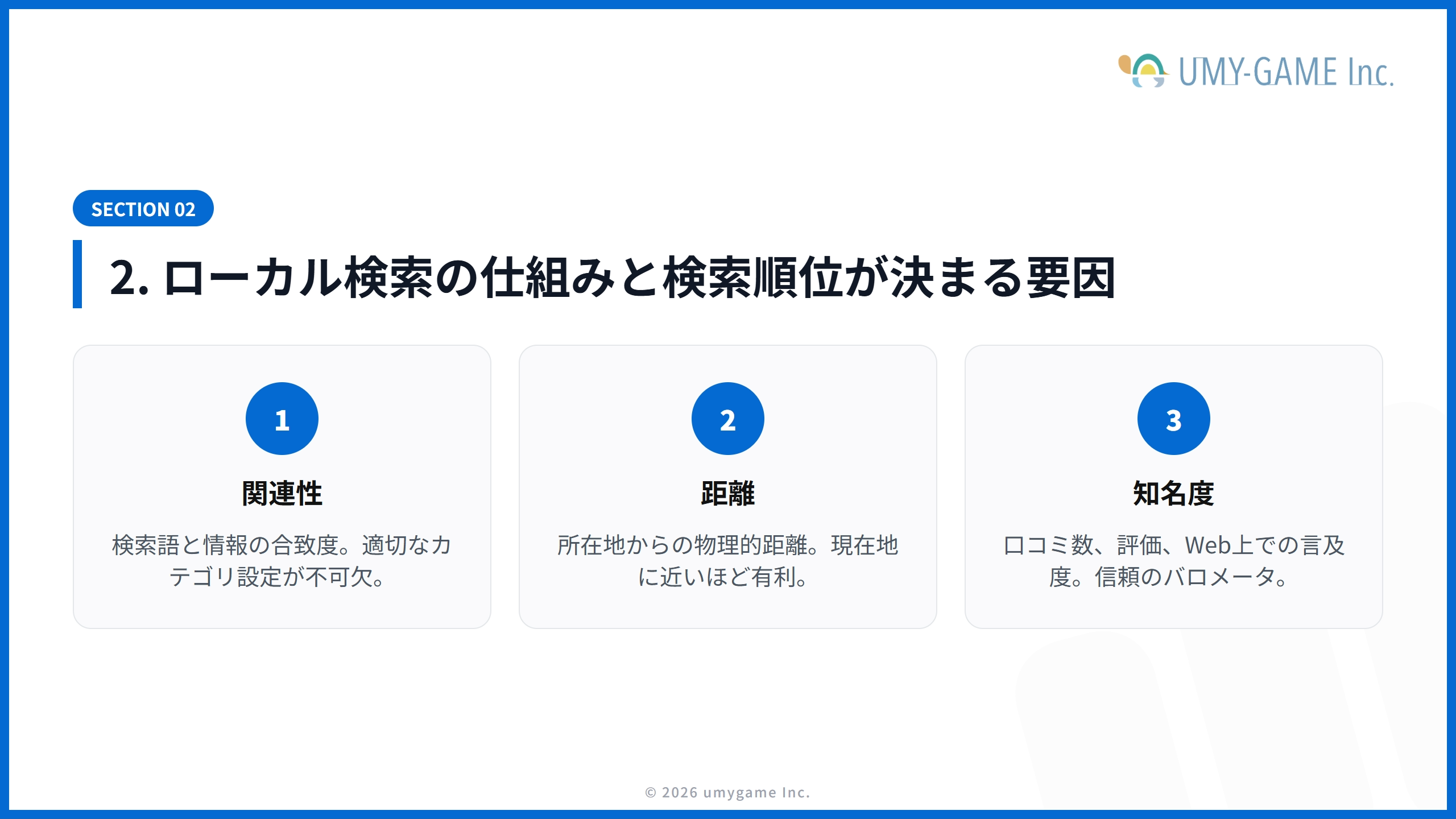 2. ローカル検索の仕組みと検索順位が決まる要因