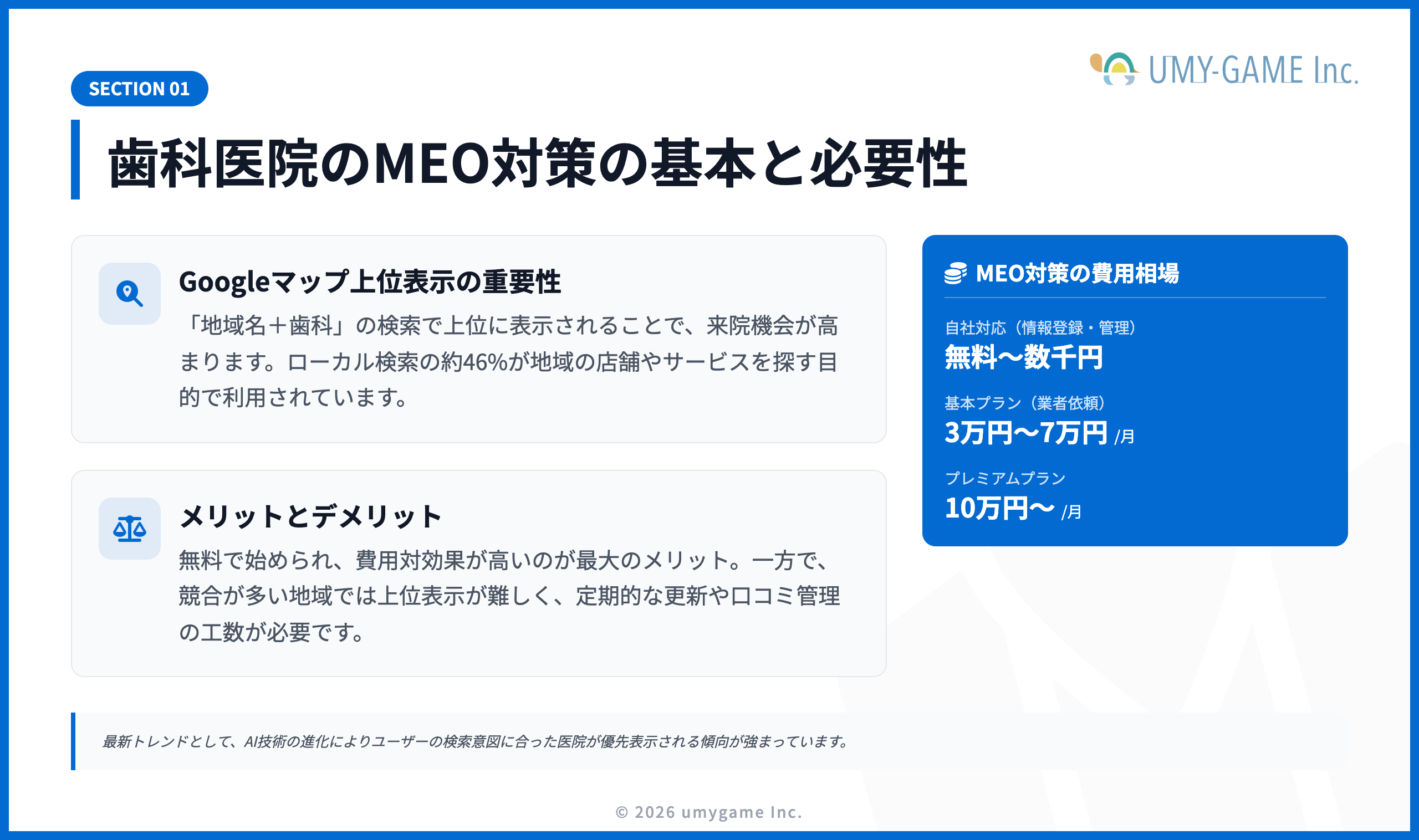 歯科医院のMEO対策の基本と必要性