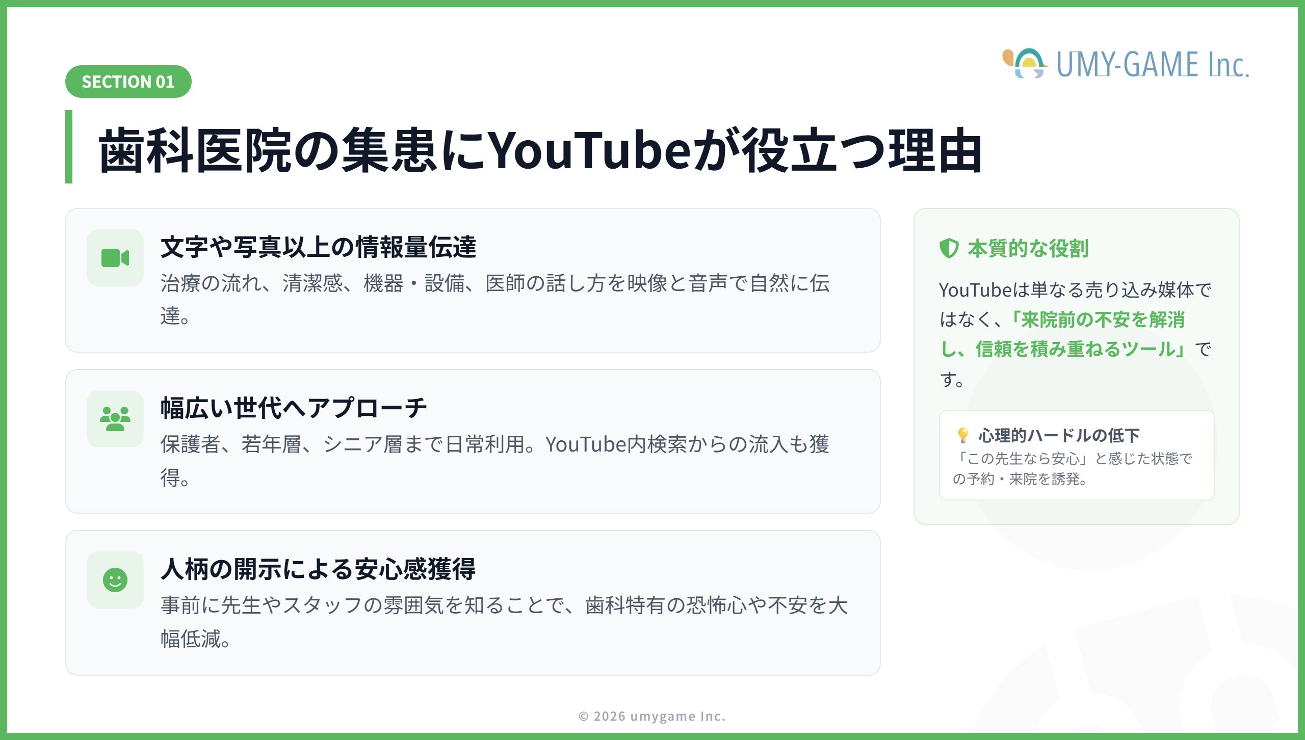 歯科医院の集患にYouTubeが役立つ理由