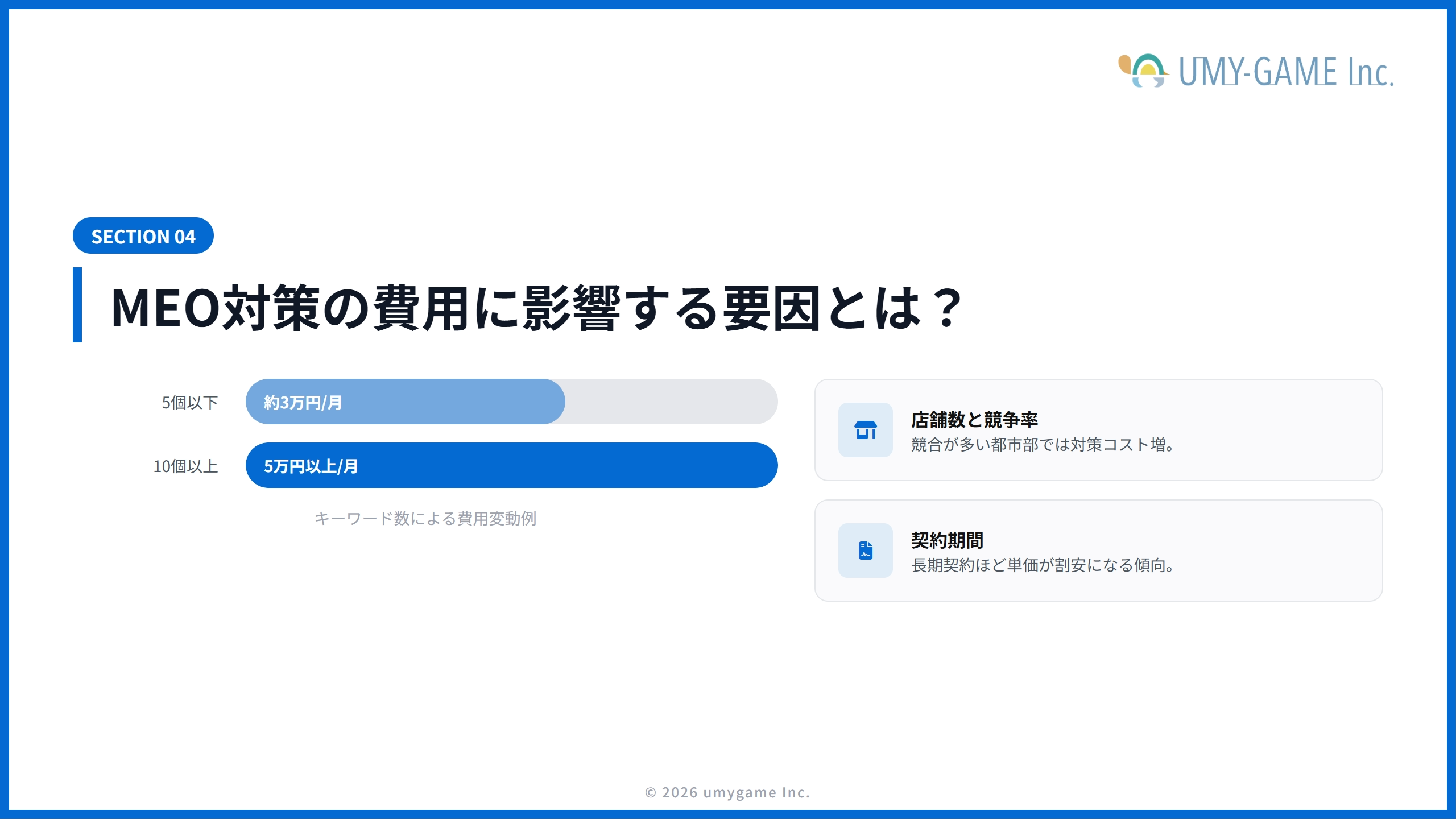MEO対策の費用に影響する要因とは？