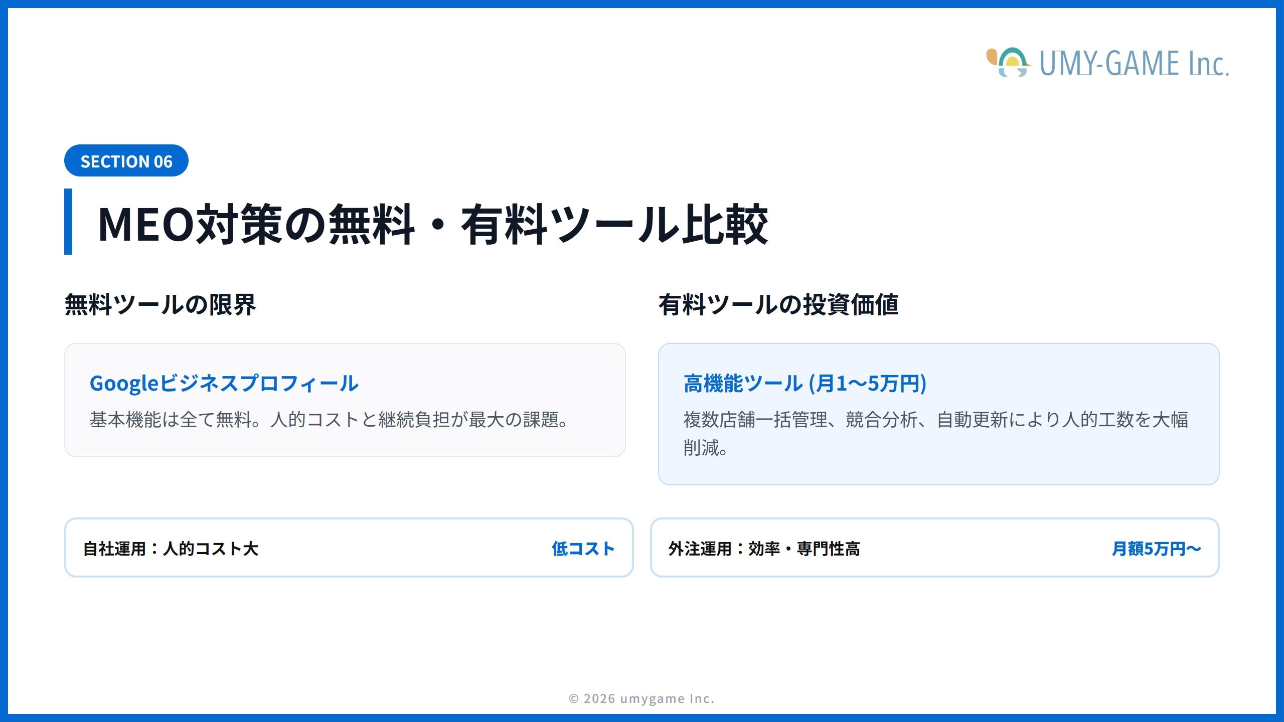 MEO対策の無料・有料ツール比較