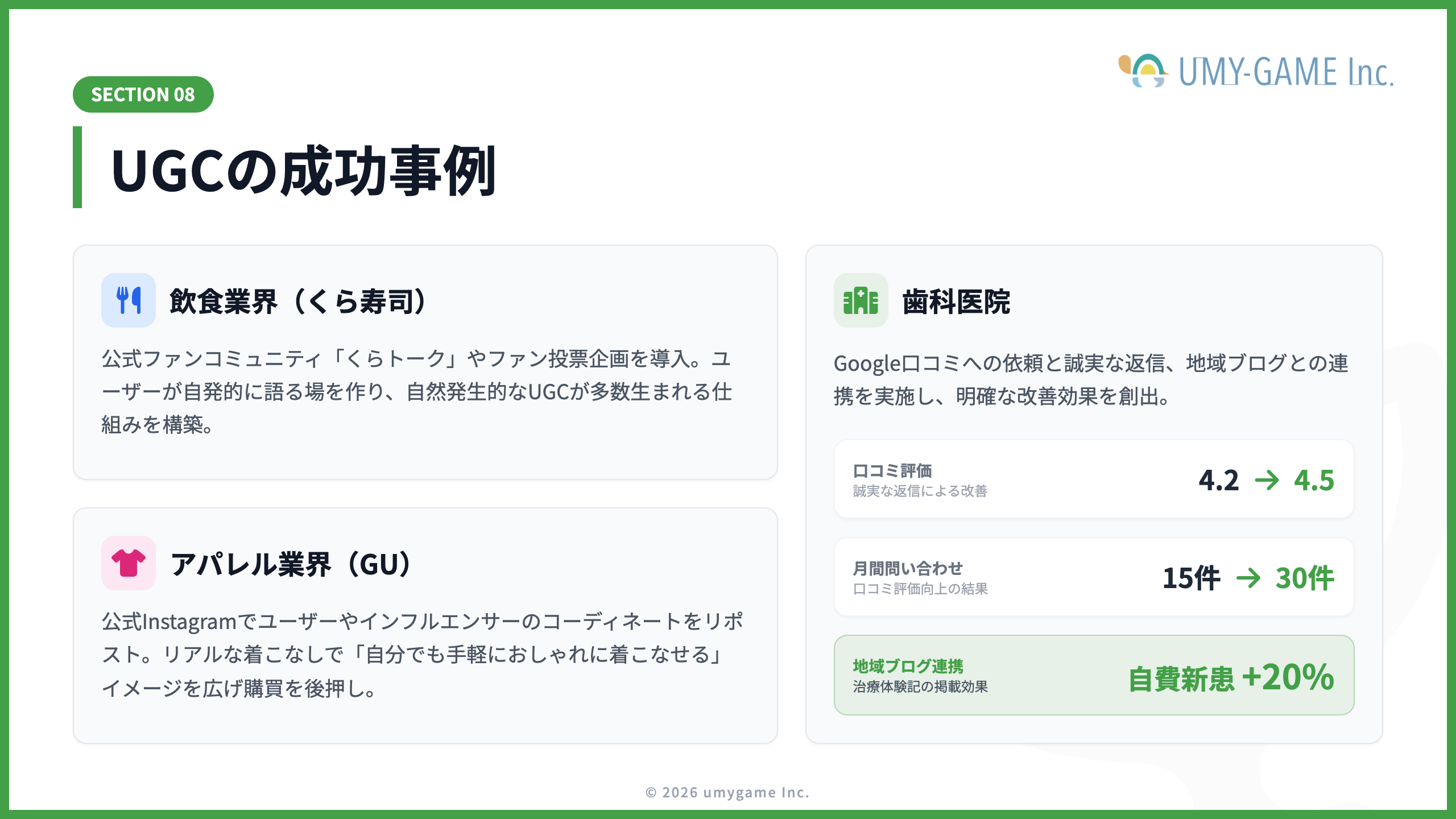 UGCの成功事例