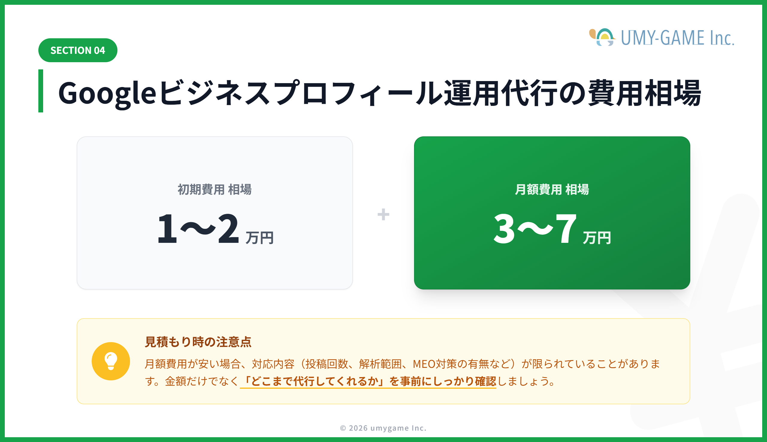 Googleビジネスプロフィール運用代行の費用相場は？