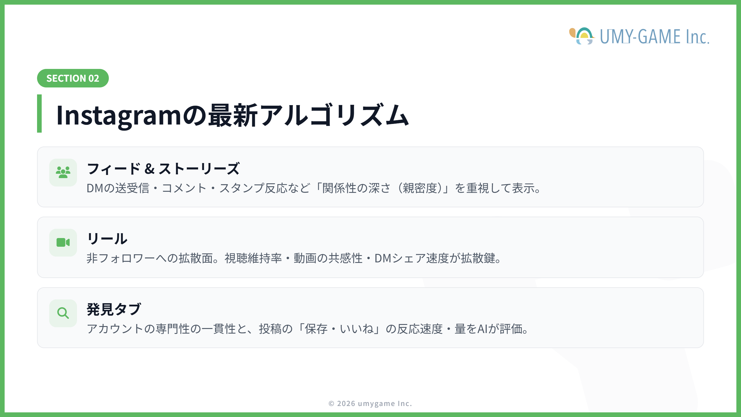 Instagramの最新アルゴリズム