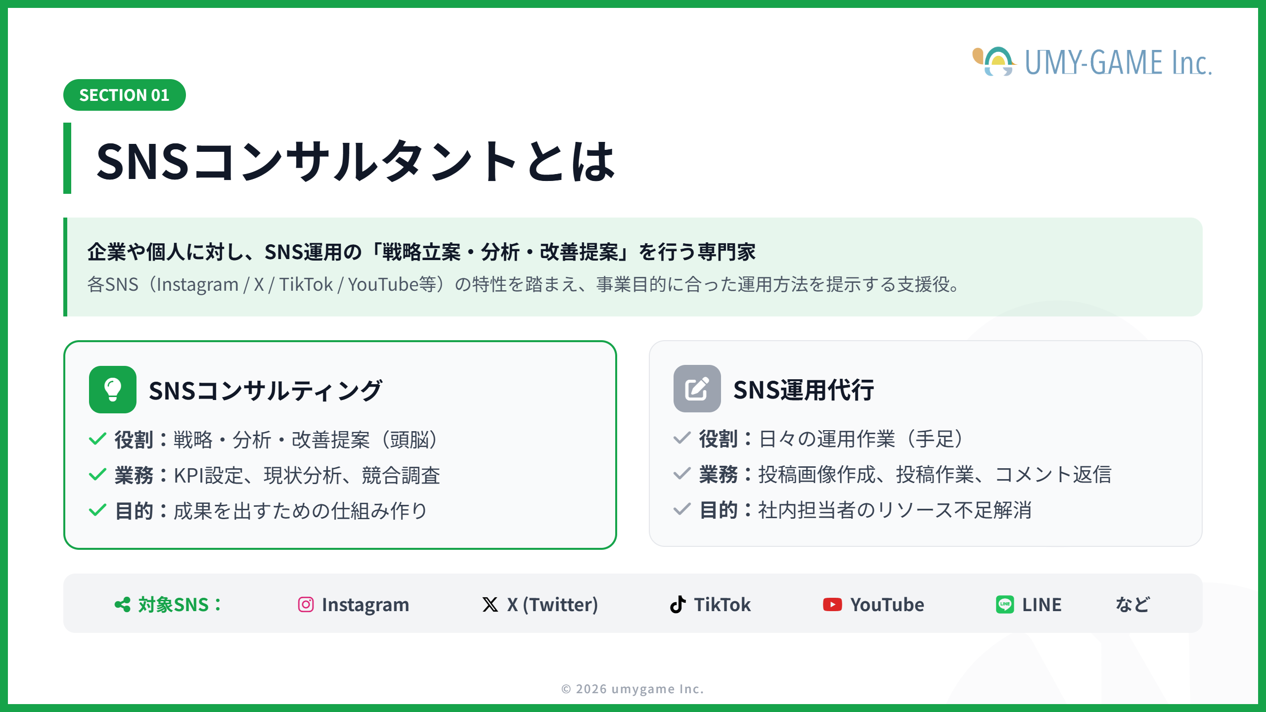 SNSコンサルタントとは