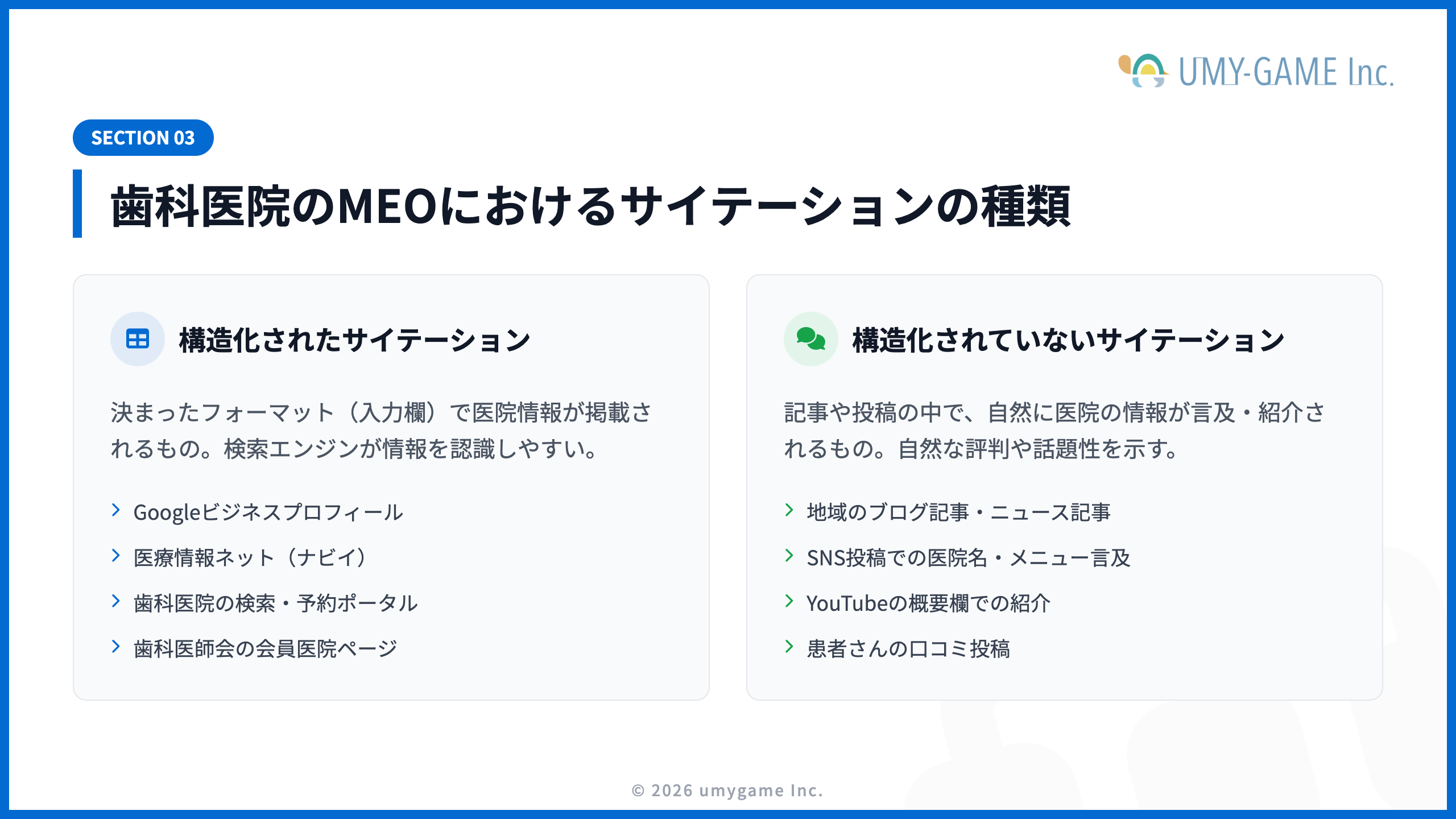 歯科医院のMEOにおけるサイテーションの種類