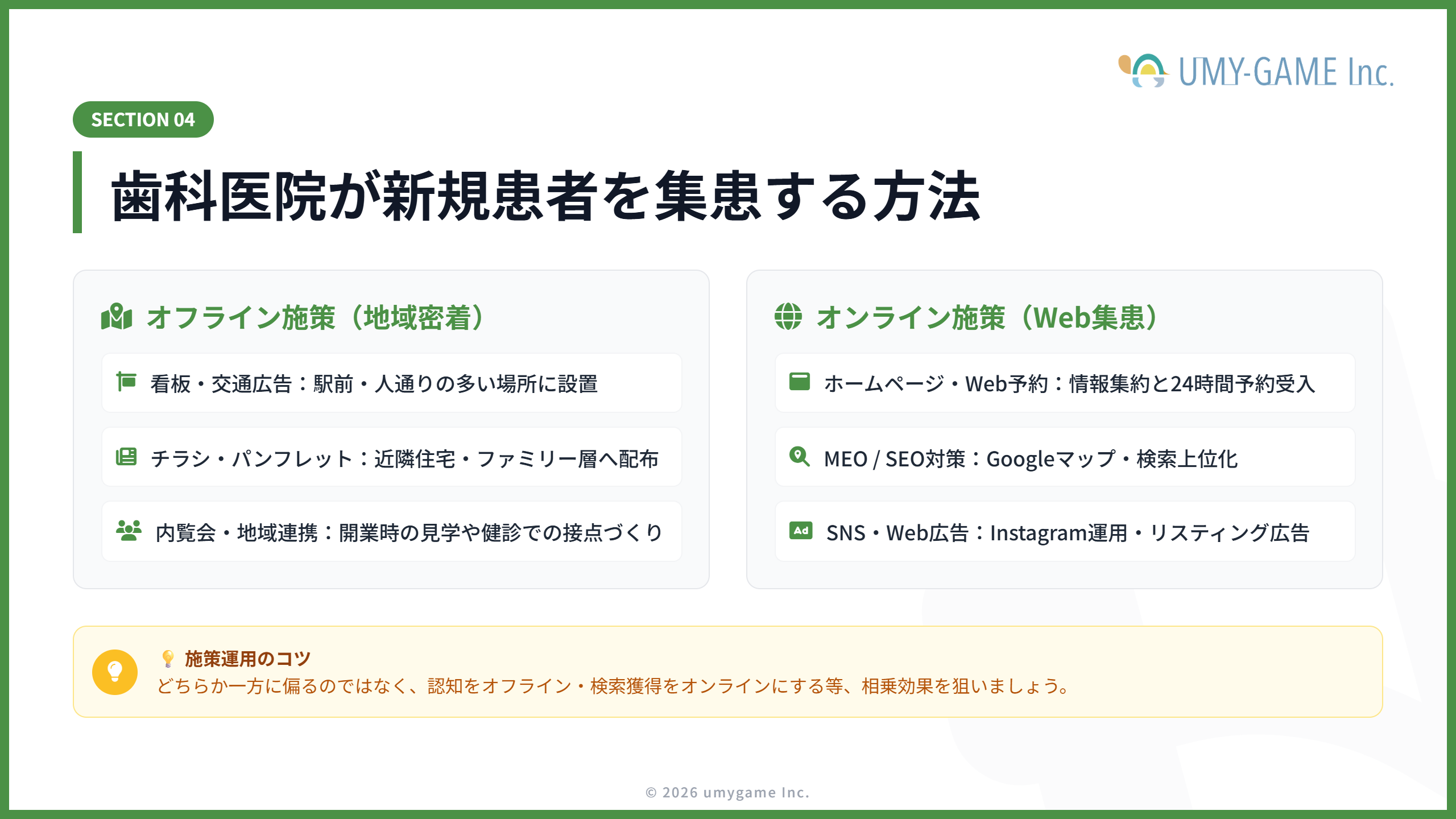 歯科医院が新規患者を集患する方法