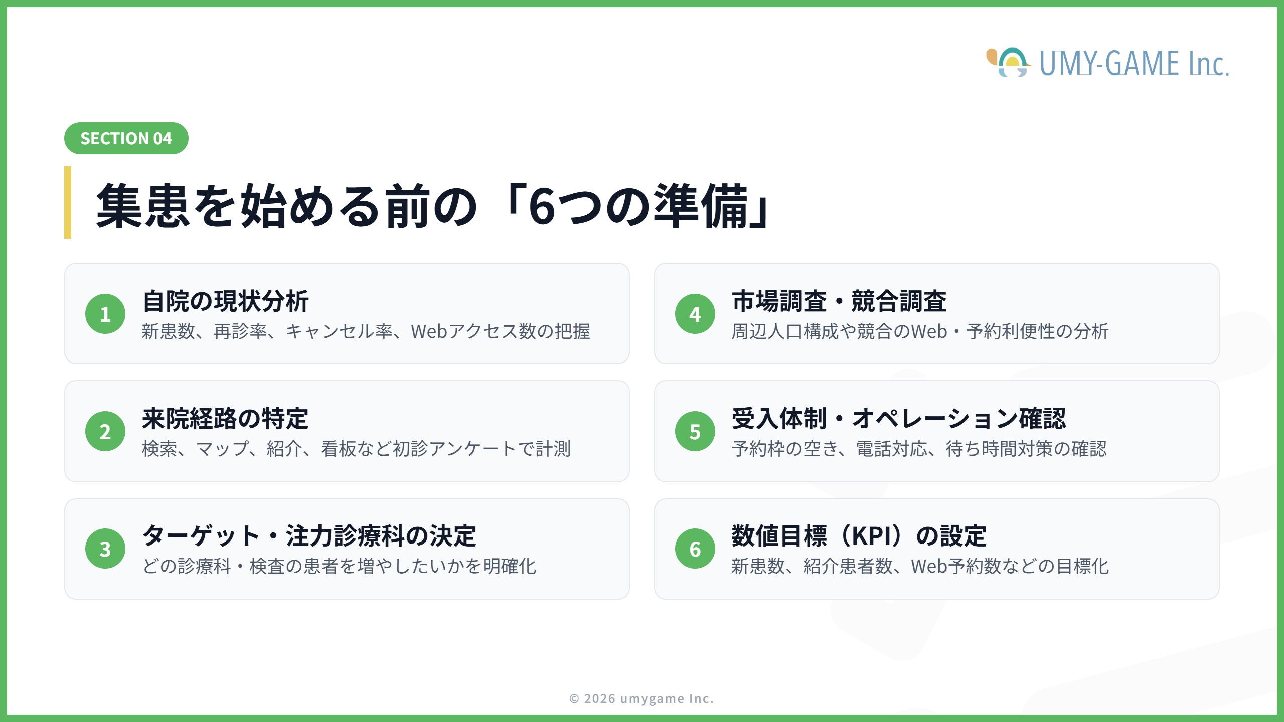 病院が集患する前にやっておくべきこと