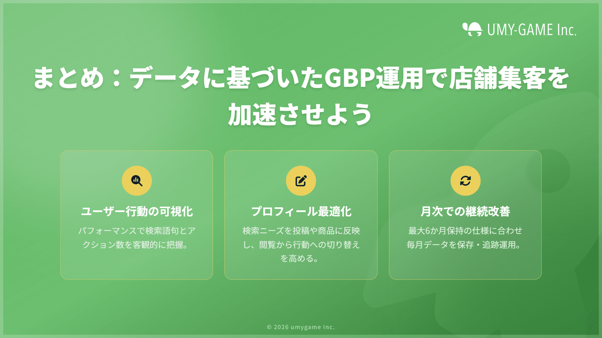 まとめ:定期的にインサイトを確認して、ビジネスの成長に活かそう