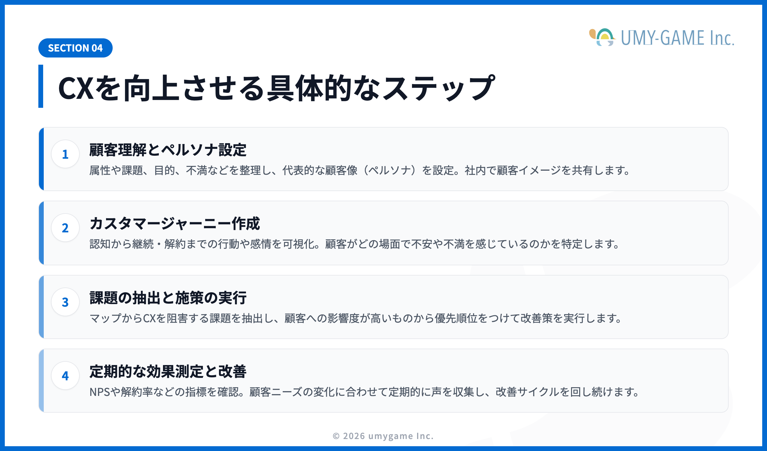 CXを向上させる具体的なステップ