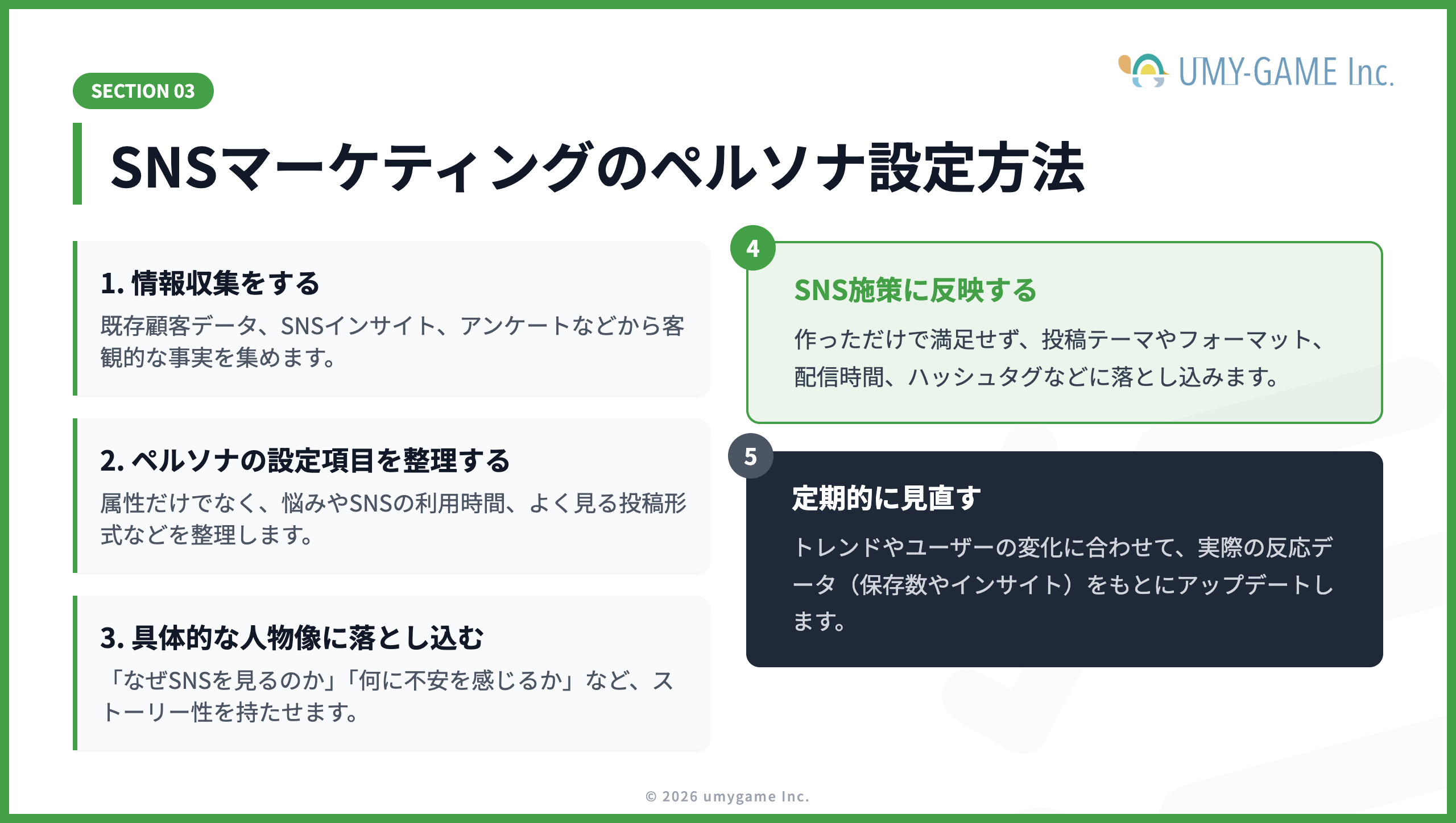 SNSマーケティングのペルソナ設定方法