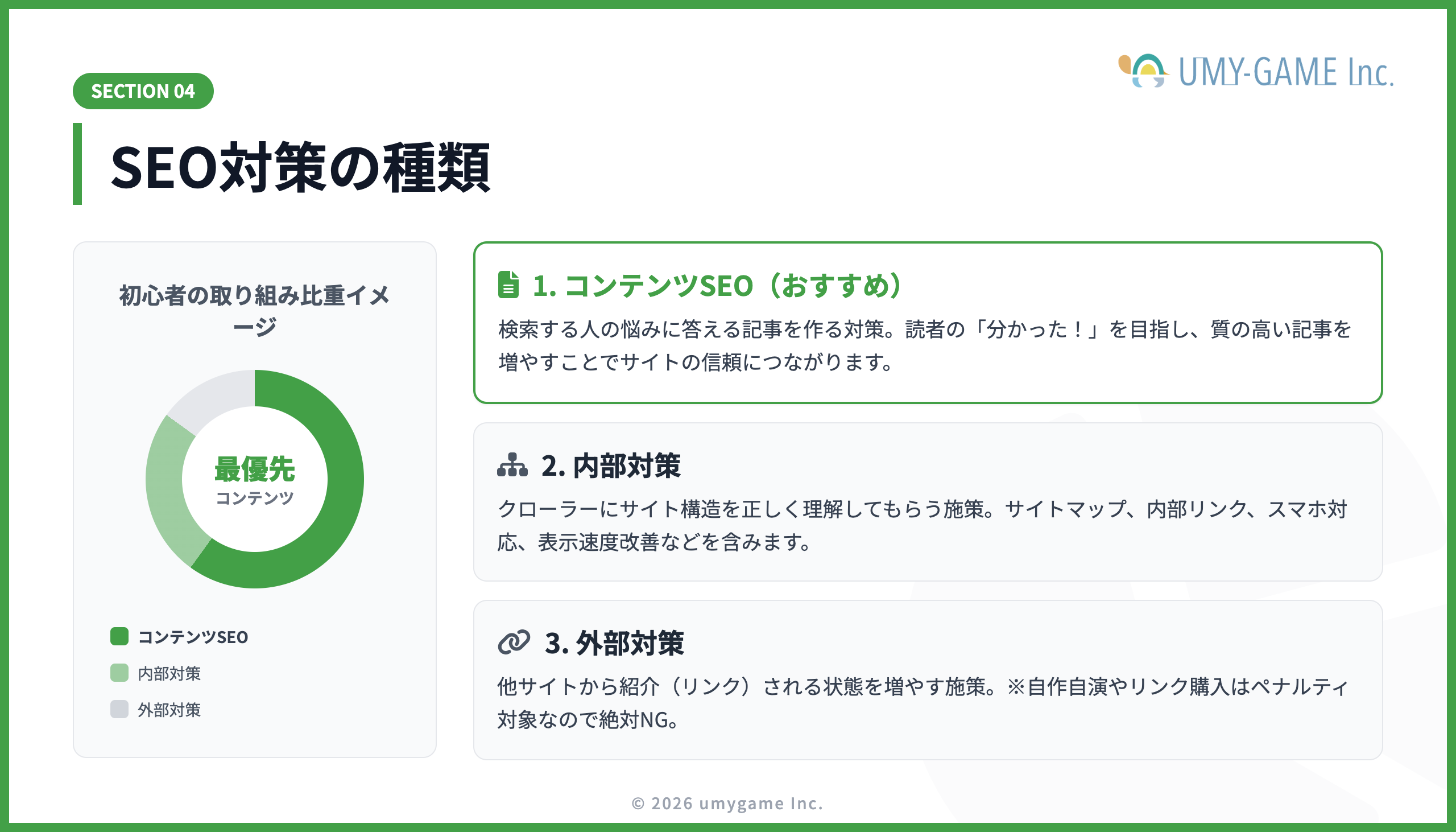 SEO対策の種類
