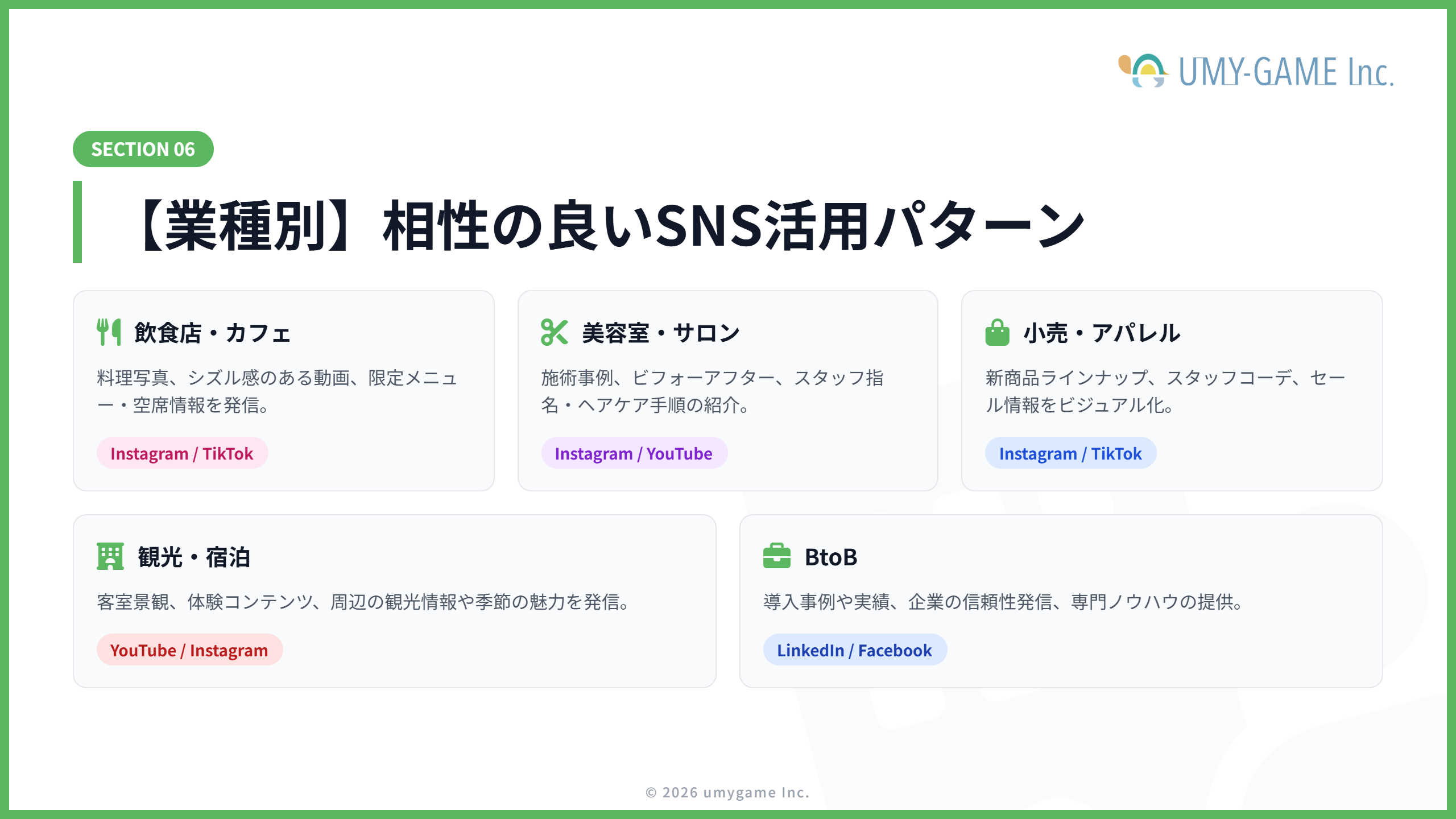 【業種別】活用しやすいSNS
