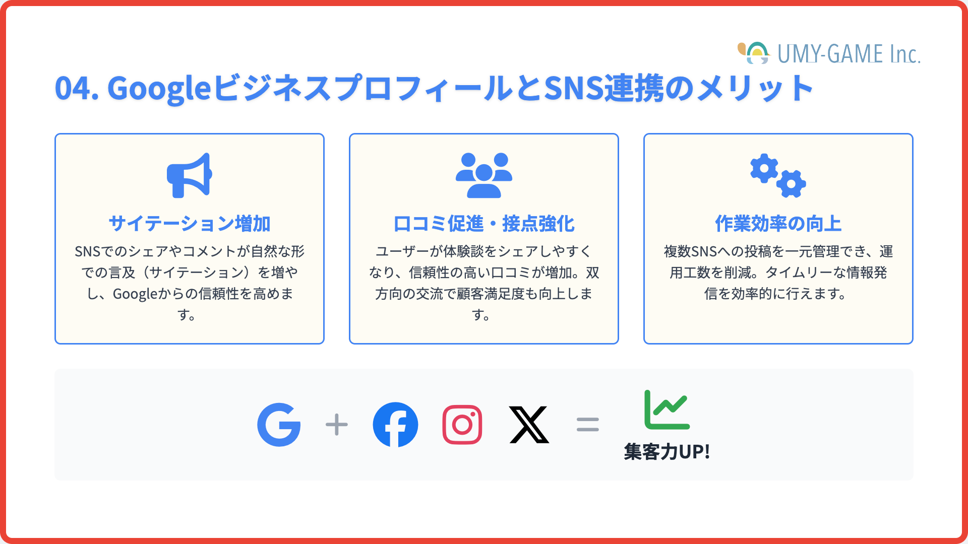 GoogleビジネスプロフィールとSNS連携のメリット