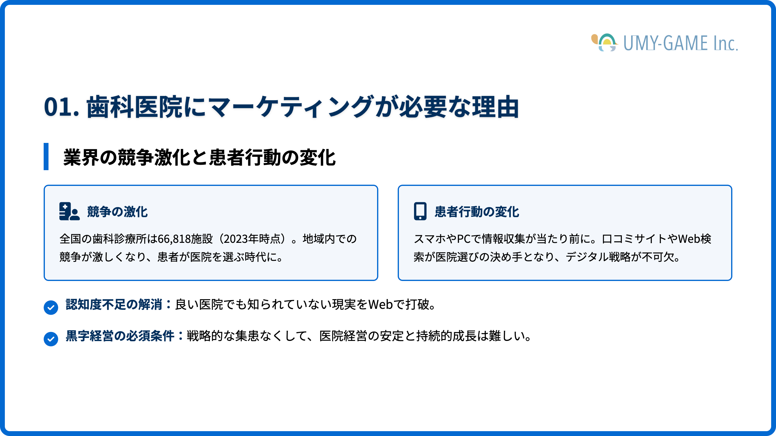 歯科医院にマーケティングが必要な理由
