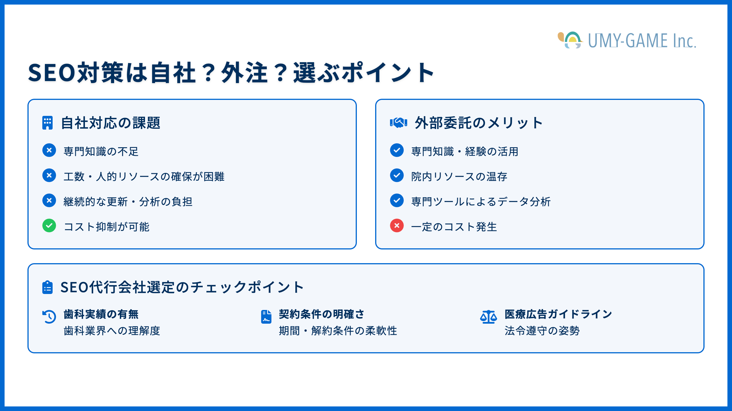 SEO対策は自社？外注？選ぶポイント
